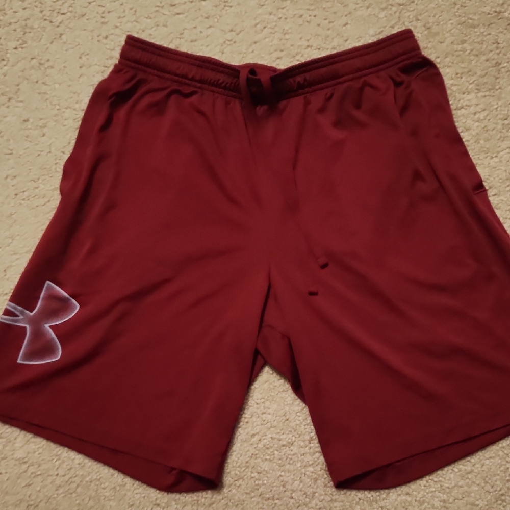 Under Armour Red Athletic Performance Shorts